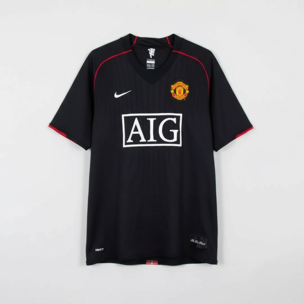 MANCHESTER UNITED 2008 BLACK AWAY JERSEY