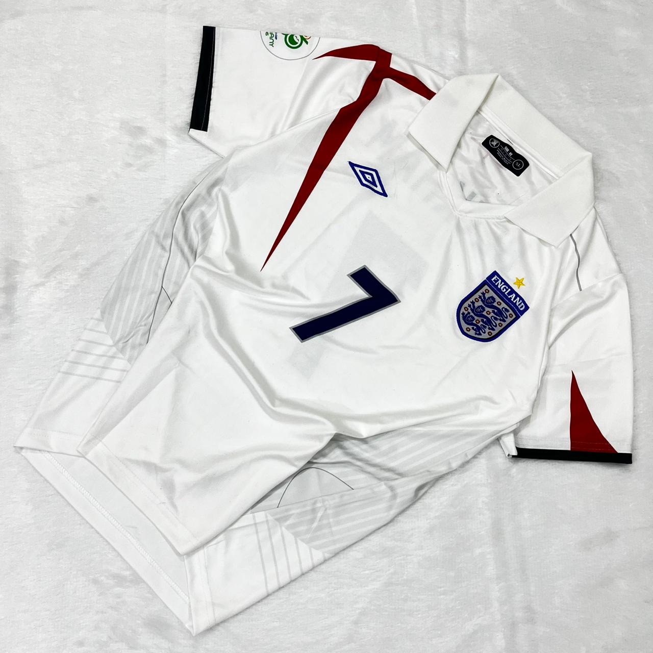 ENGLAND 2006 WORLD CUP DAVID BECKHAM JERSEY (RETRO)