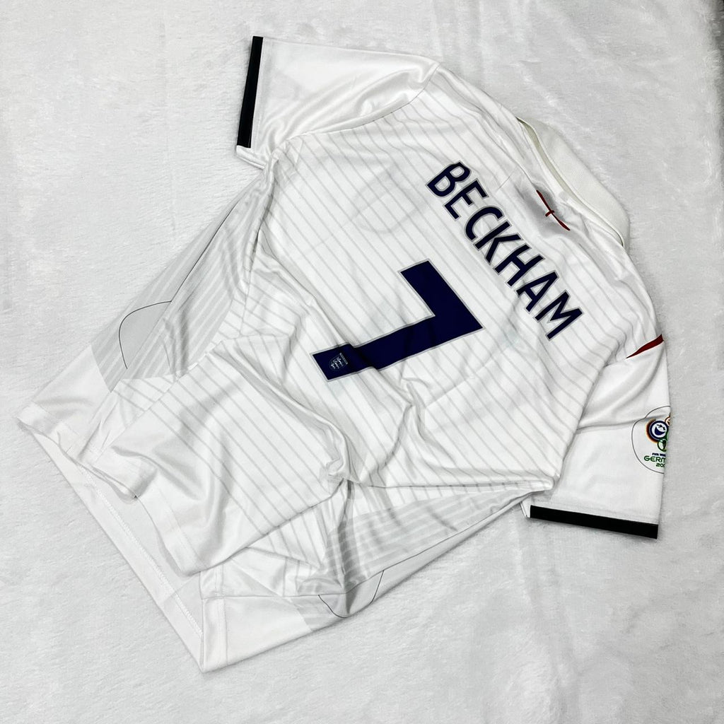 ENGLAND 2006 WORLD CUP DAVID BECKHAM JERSEY (RETRO)