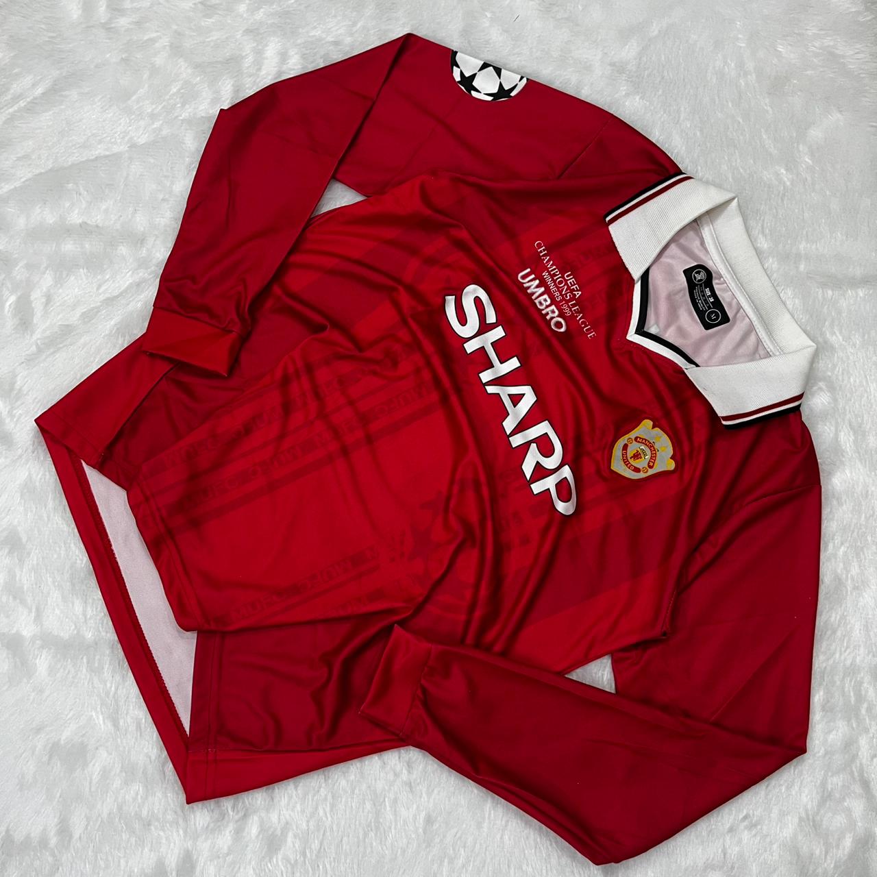 MANCHESTER UNITED 1998 KIT DAVID BECKHAM JERSEY - FULL SLEEVE
