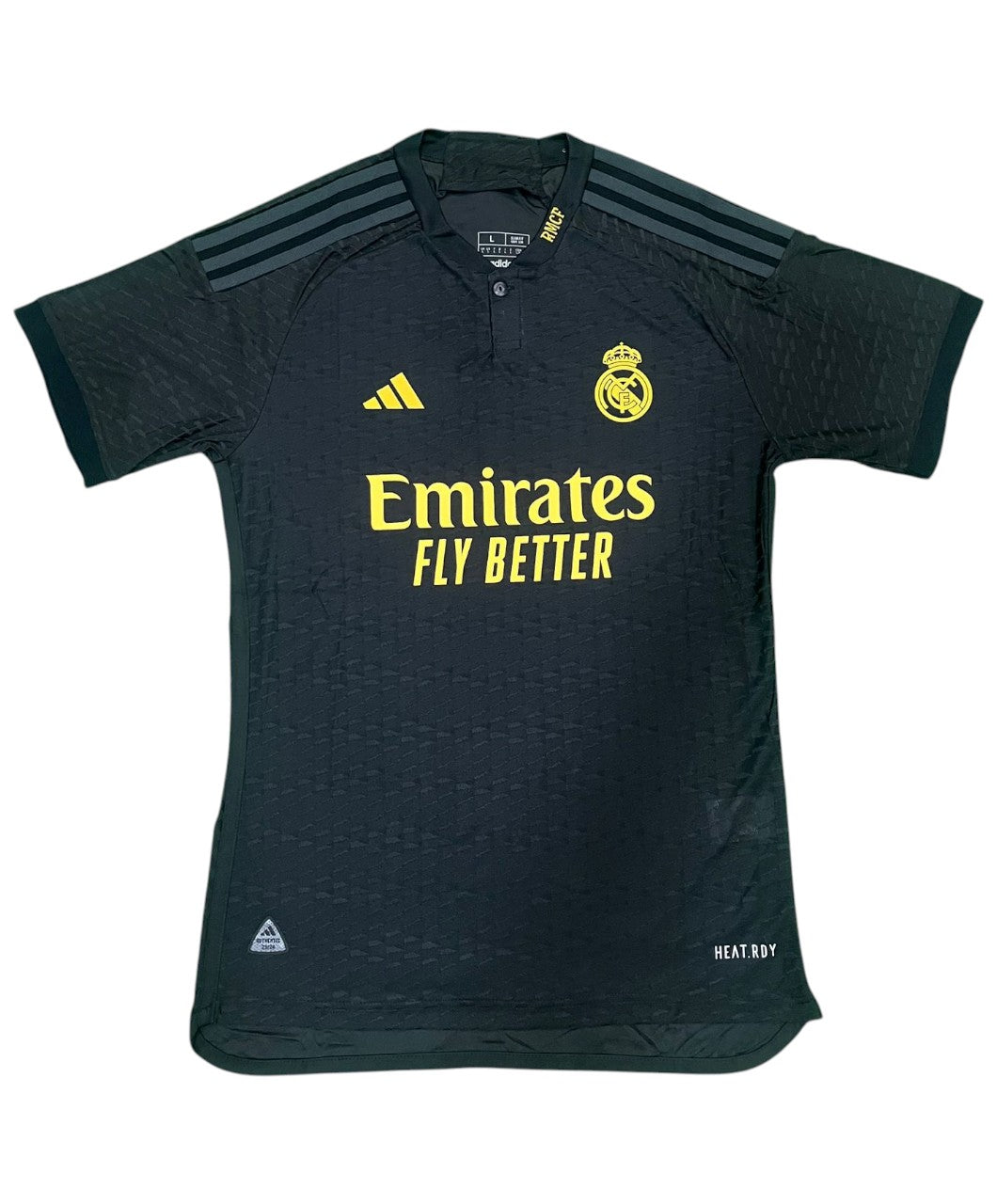 Real Madrid 23/24 Away Jersey – Player Version (Black/Gold)